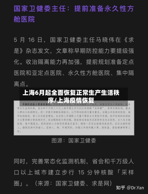 上海6月起全面恢复正常生产生活秩序/上海疫情恢复-第2张图片