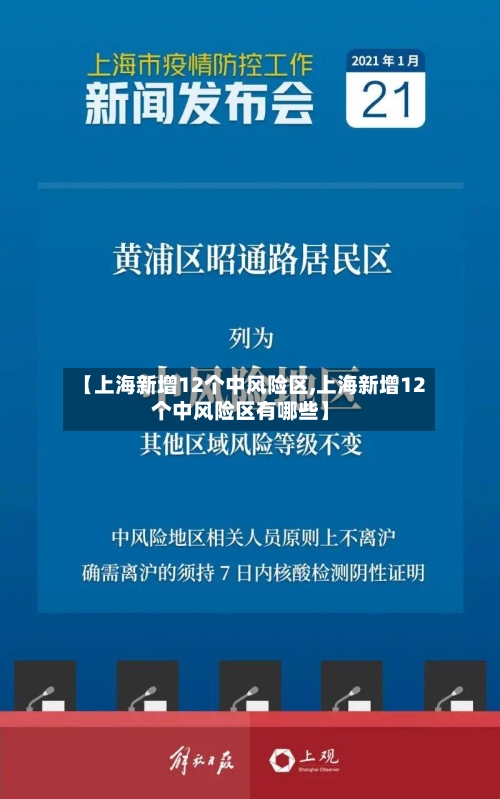 【上海新增12个中风险区,上海新增12个中风险区有哪些】-第3张图片