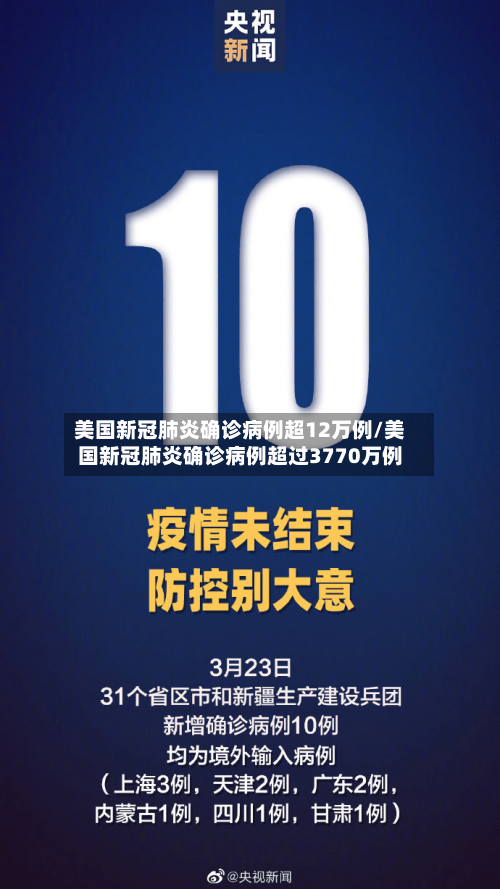 美国新冠肺炎确诊病例超12万例/美国新冠肺炎确诊病例超过3770万例