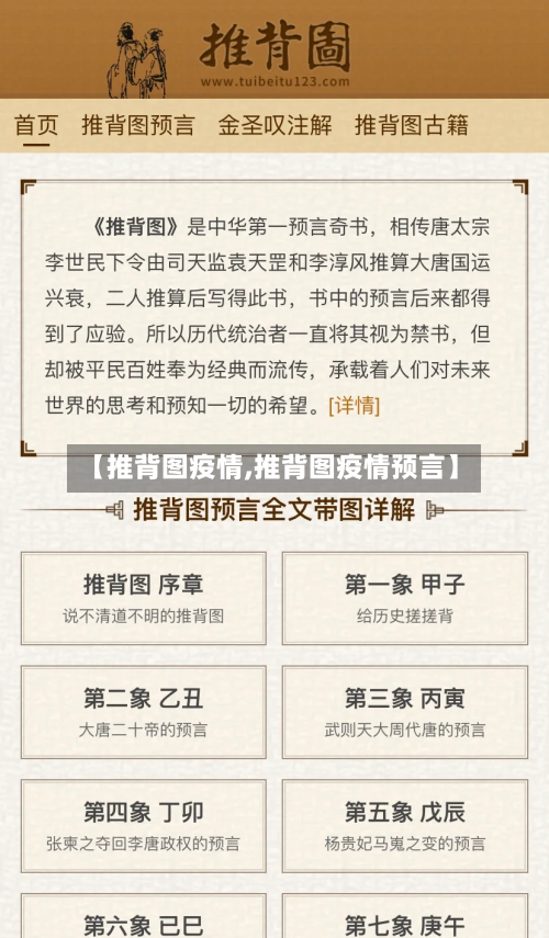 【推背图疫情,推背图疫情预言】