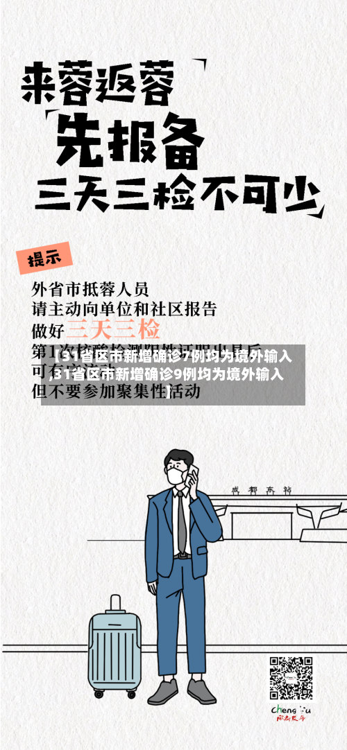 【31省区市新增确诊7例均为境外输入,31省区市新增确诊9例均为境外输入】-第2张图片