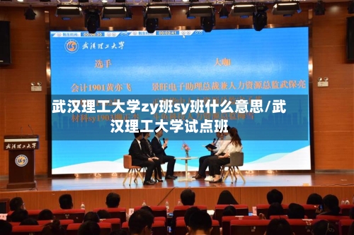 武汉理工大学zy班sy班什么意思/武汉理工大学试点班-第2张图片