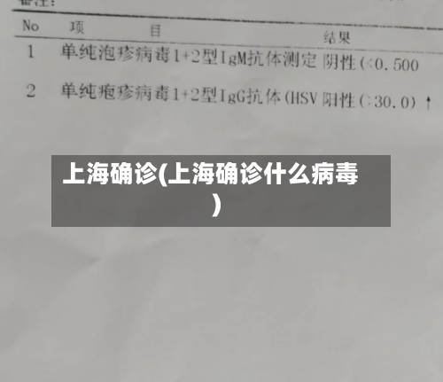 上海确诊(上海确诊什么病毒)-第3张图片
