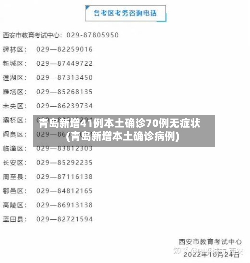 青岛新增41例本土确诊70例无症状(青岛新增本土确诊病例)-第3张图片