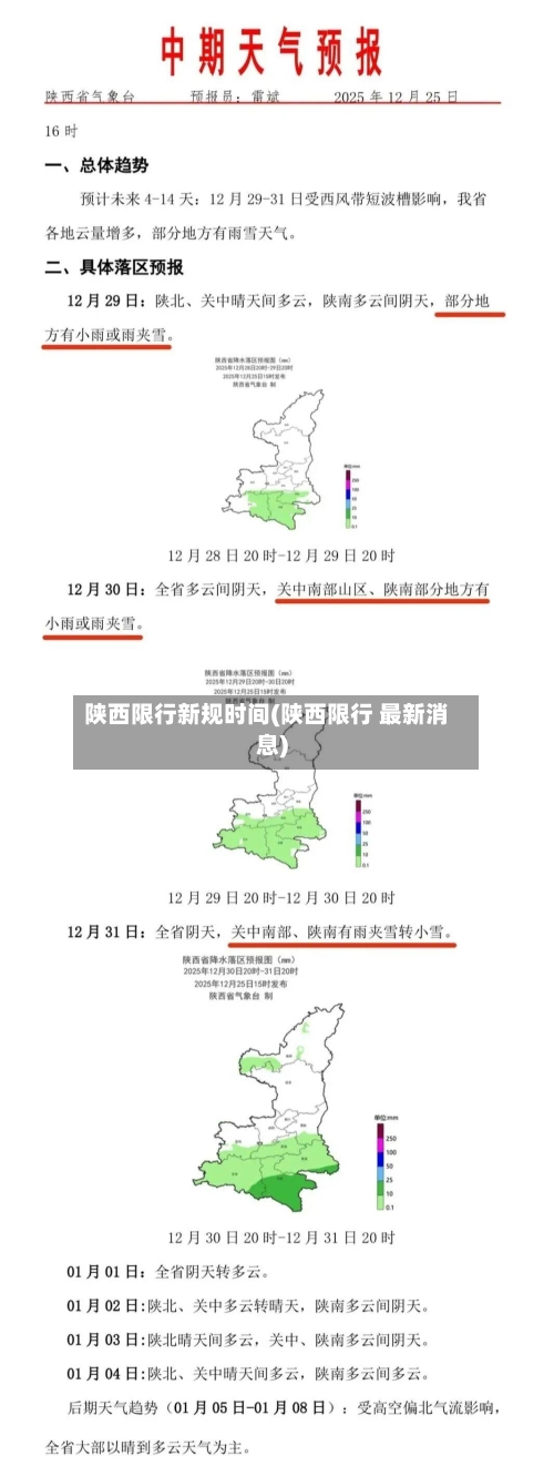 陕西限行新规时间(陕西限行 最新消息)
