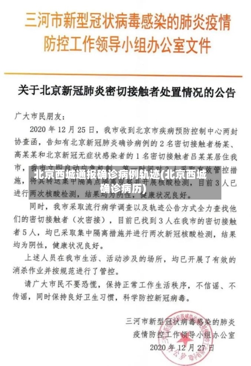 北京西城通报确诊病例轨迹(北京西城确诊病历)