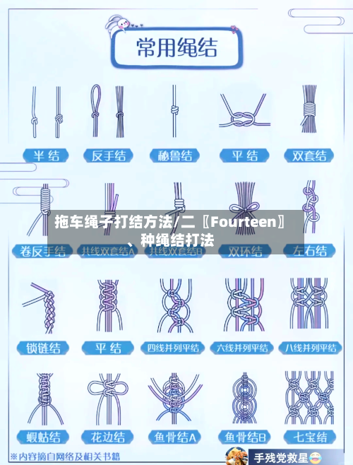 拖车绳子打结方法/二〖Fourteen〗、种绳结打法-第2张图片