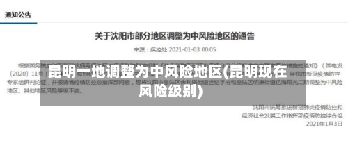 昆明一地调整为中风险地区(昆明现在风险级别)-第2张图片