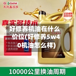 好修养机油在什么价位(好修养5w40机油怎么样)-第2张图片
