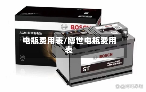 电瓶费用表/博世电瓶费用表