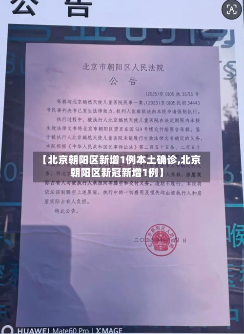 【北京朝阳区新增1例本土确诊,北京朝阳区新冠新增1例】-第2张图片