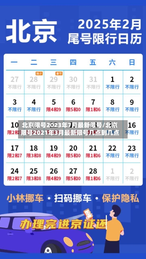 北京限号2023年7月最新限号/北京限号2021年3月最新限号几点到几点-第3张图片