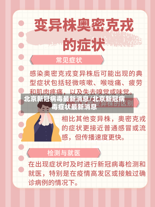 北京新冠病毒最新消息/北京新冠病毒症状最新消息