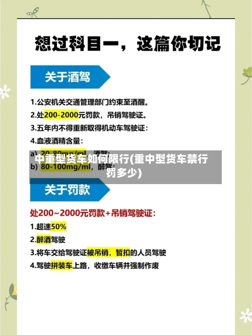 中重型货车如何限行(重中型货车禁行罚多少)