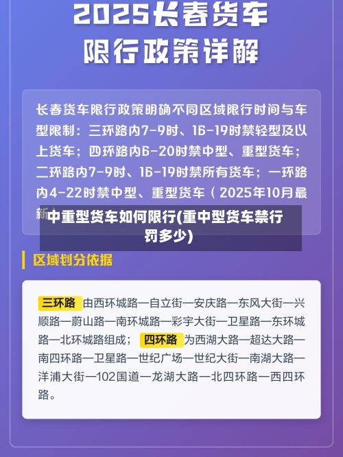 中重型货车如何限行(重中型货车禁行罚多少)-第2张图片