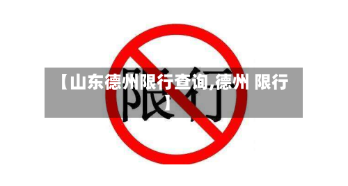 【山东德州限行查询,德州 限行】-第3张图片